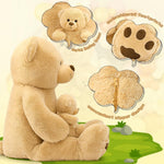 Giant Teddy Bear Stuffed Toy Set, Brown, 51 Inches
