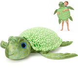 43.3-Inch Turtle Plush Toy Giant Stuffed Turtle Soft Cuddly Plush Pillow