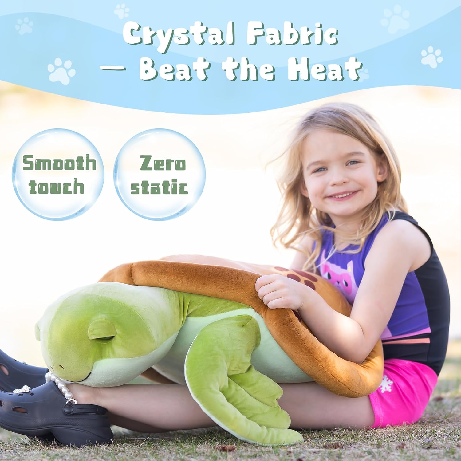 Big Turtle Plush Toys Turtle Stuffed Animals, 29.5 Inches