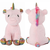 Fantasy Unicorn Stuffed Animals - Realistic Unicorn Plush Toys - Pink Plush Toys for Children - Unicorn Plushies - Dreamy Unicorn Stuffies - Birthday Christmas Gift for Children - Cartoon Unicorn Plush Pillows for Girls Boys
