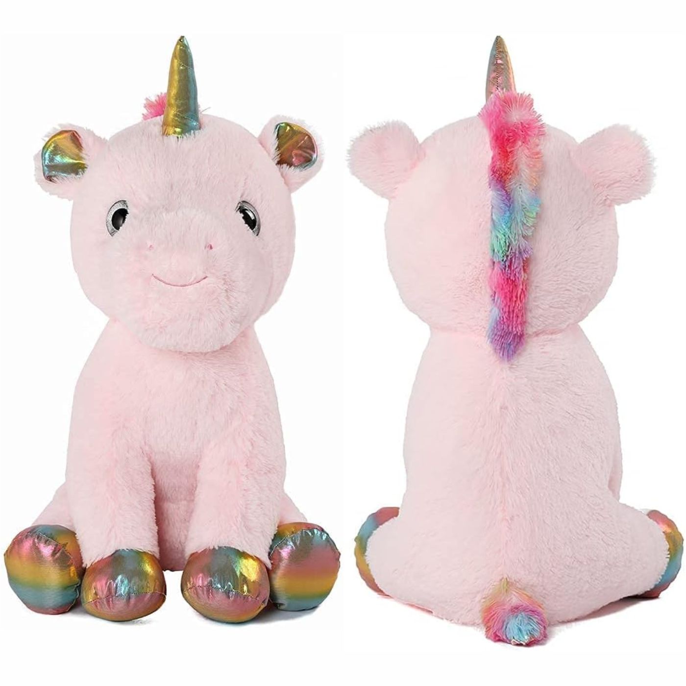 Fantasy Unicorn Stuffed Animals - Realistic Unicorn Plush Toys - Pink Plush Toys for Children - Unicorn Plushies - Dreamy Unicorn Stuffies - Birthday Christmas Gift for Children - Cartoon Unicorn Plush Pillows for Girls Boys