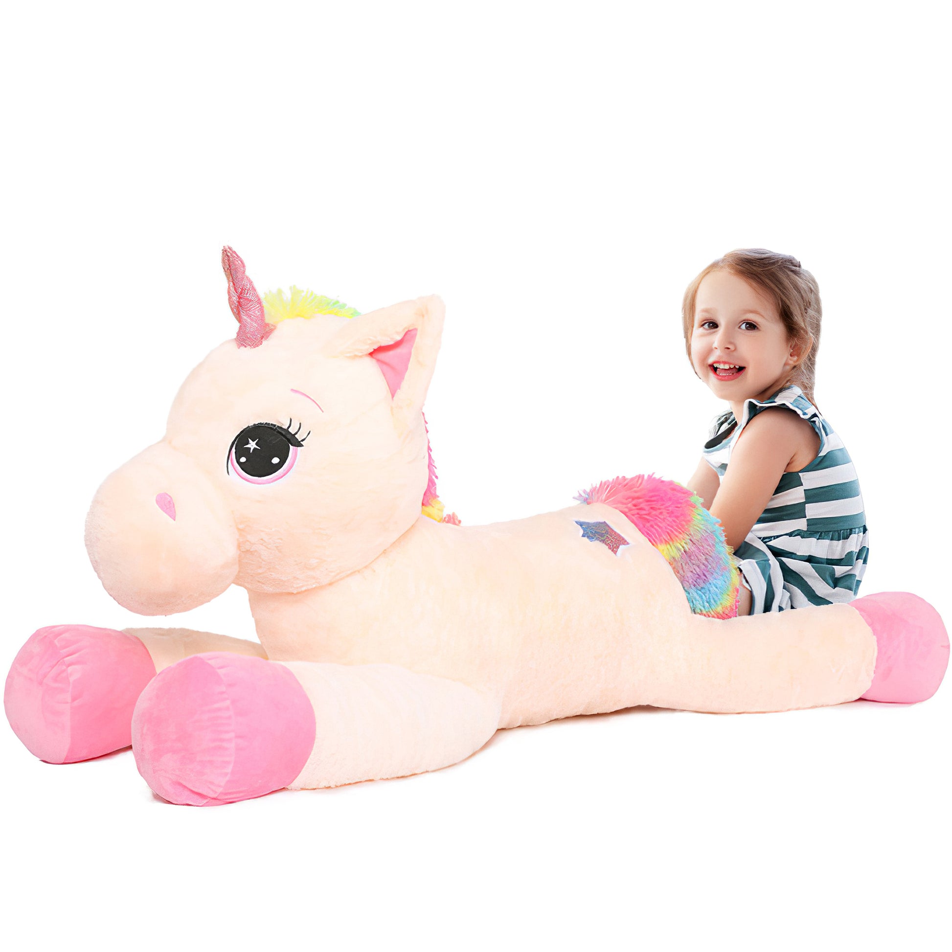 MorisMos Giant Unicorn Stuffed Animal Plush Toy