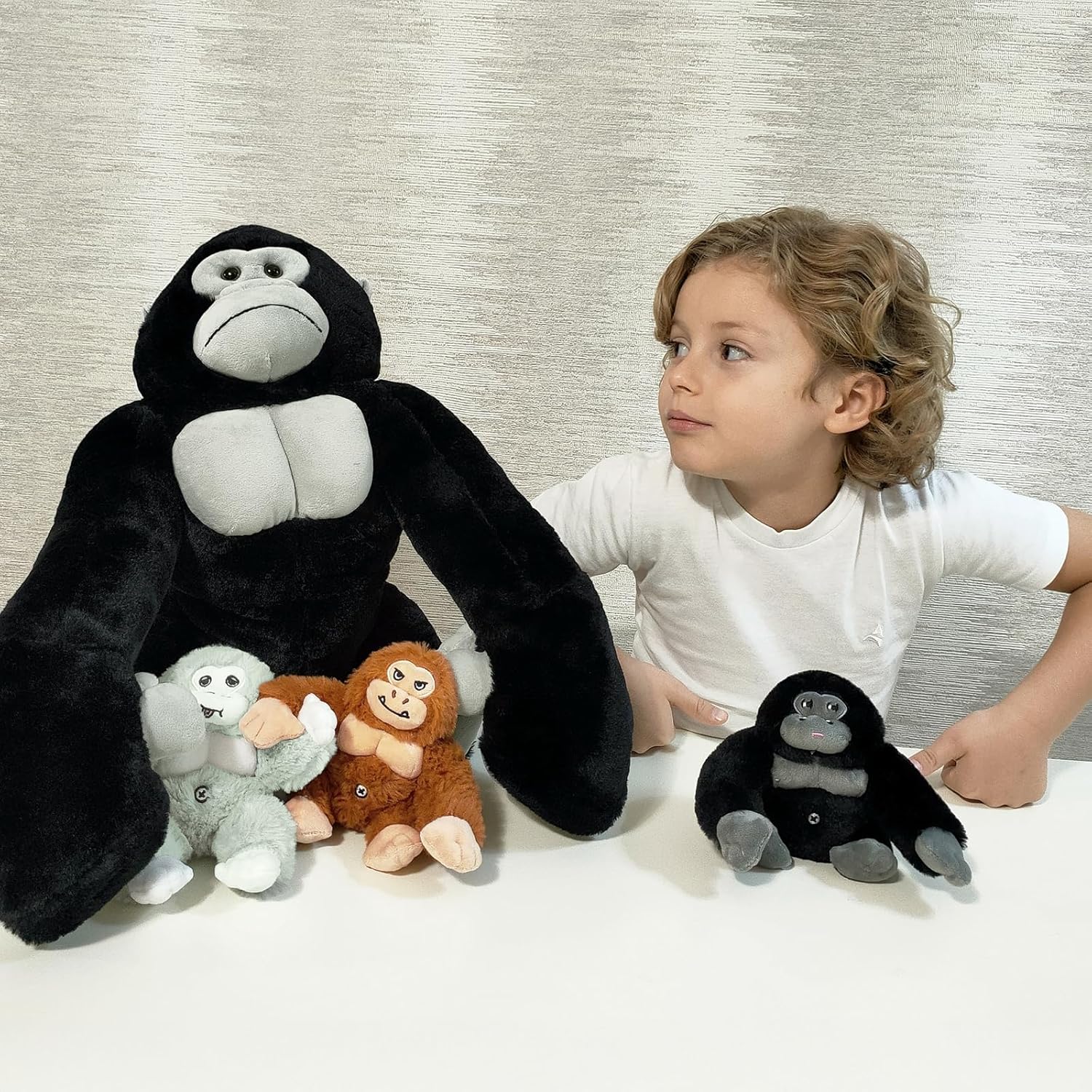 Gorilla Stuffed Animals Chimpanzees Plush Toys, 19.6 Inches
