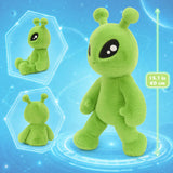 Green Alien Plush Toy 15.7 Inch Weighted Stuffed Alien Doll