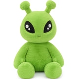 Green Alien Plush Toy 15.7 Inch Weighted Stuffed Alien Doll