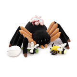 16 Inch Spider Plush Toy Set with Four Mini Stuffies