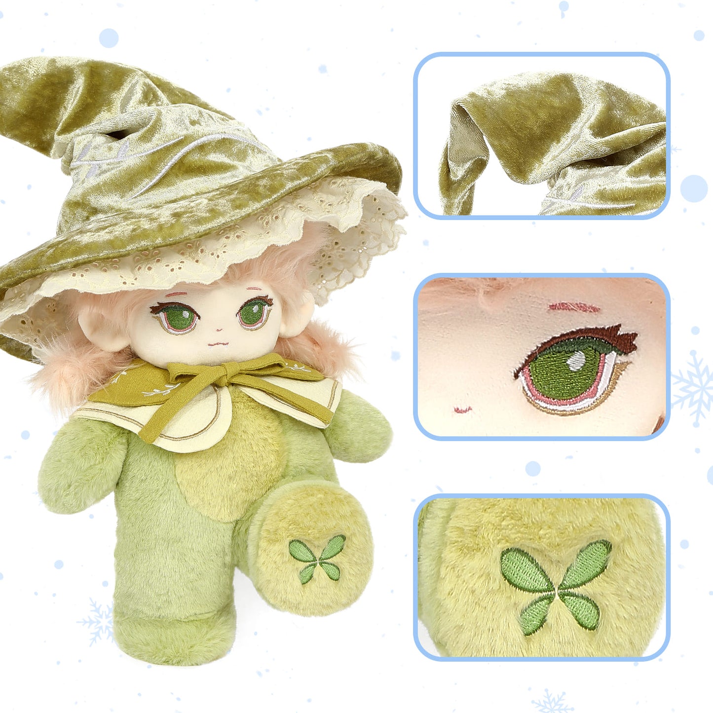 Forest Deer Elf - Noora Handmade Doll, 13 Inches - Free Shipping
