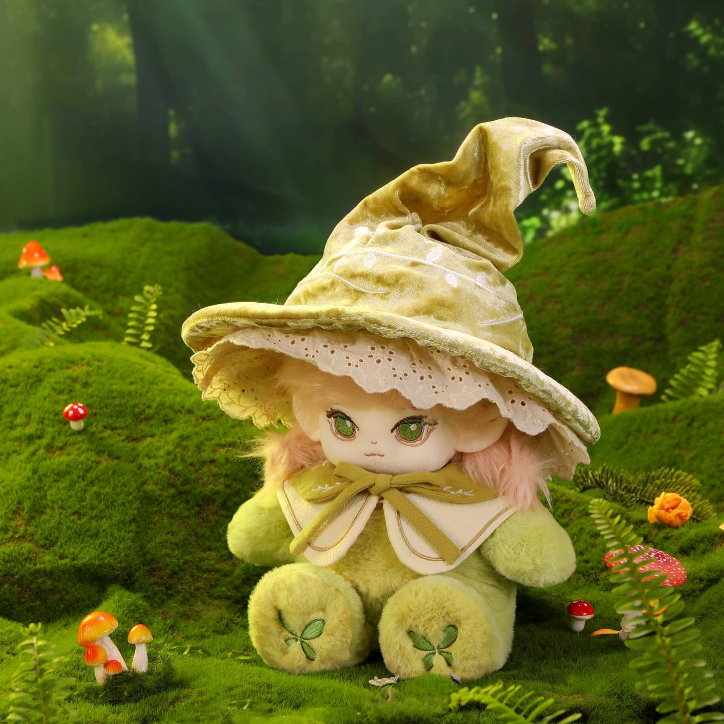 Forest Deer Elf - Noora Handmade Doll, 13 Inches - Free Shipping