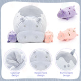 Big Hippopotamus Plush Toys Hippo Stuffed Animals, 25.5 Inches