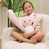 Huggable Axolotl Weighted Plush Pillow with Long Arms 3.8 LB