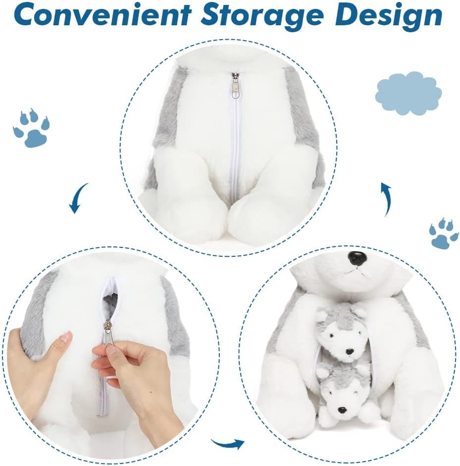 Husky Plush Toys Dog Stuffed Animals, 16 Inches