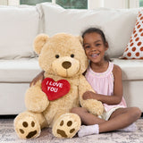 Ours en peluche géant, marron, 6 pieds