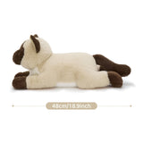 18.9 Inch Siamese Cat Plush Toy Set with Four Kittens