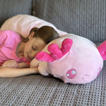 Giant Axolotl Cartoon Long Plush Pillow - Pink Axolotl Long Body Plush Pillows 39 Inches - Cozy Cartoon Pillows for Bed Sofa - Mother's Day Gift Ideas - Birthday Gift for Friends - Christmas Day Gift for Girls - Big Long Body Pillow 100 CM