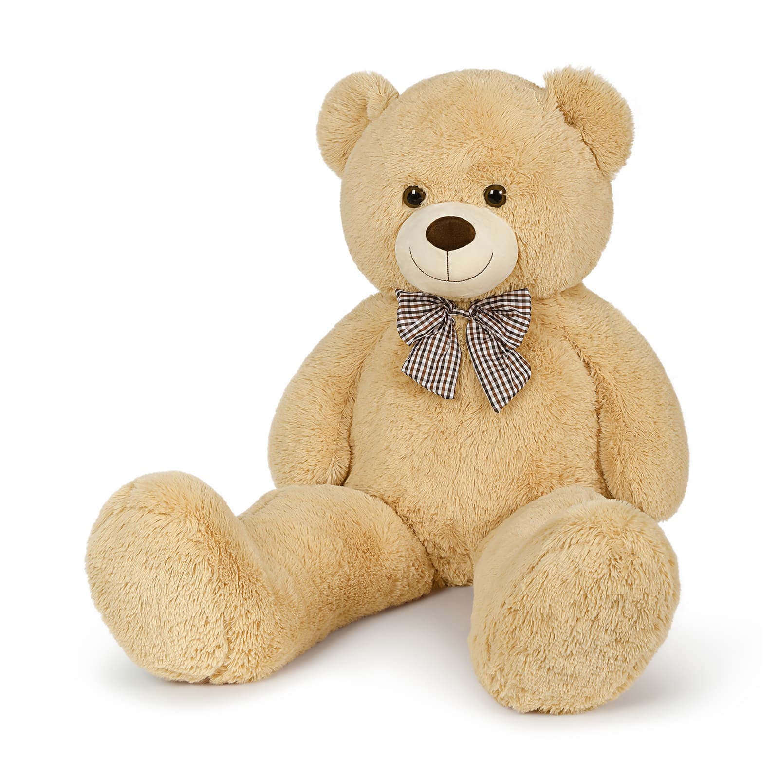 Giant Teddy Bear Plush Toys, Light Brown, 47/55/59/71 Inches