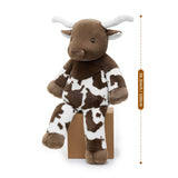 Giant Longhorn Bull Stuffed Animal 39 Inch Cow Plush Toy