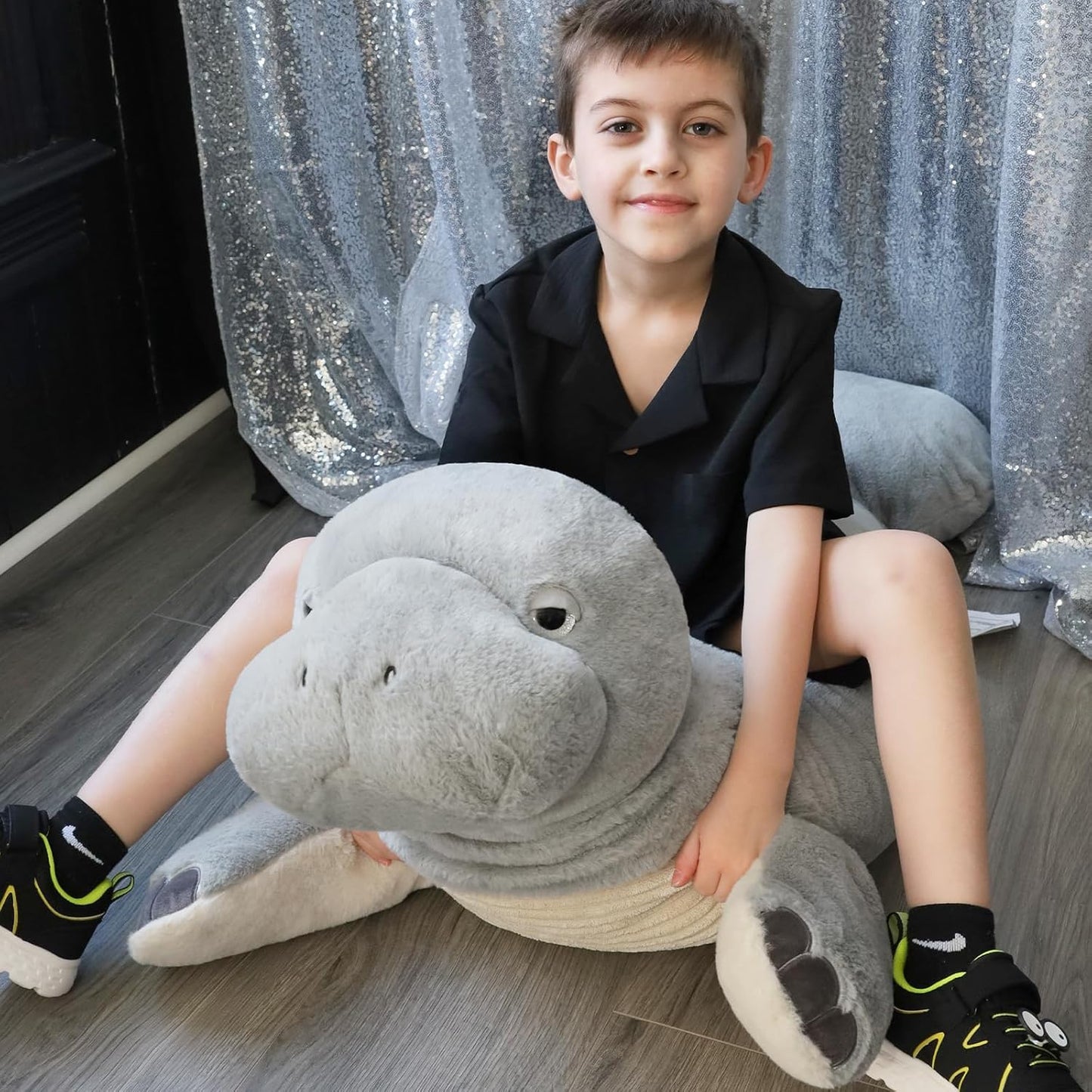 Manatee Stuffed Animals Sea Cow Plush Toys, Grey, 47 Inches - MorisMos Stuffed Animals - Free Shipping