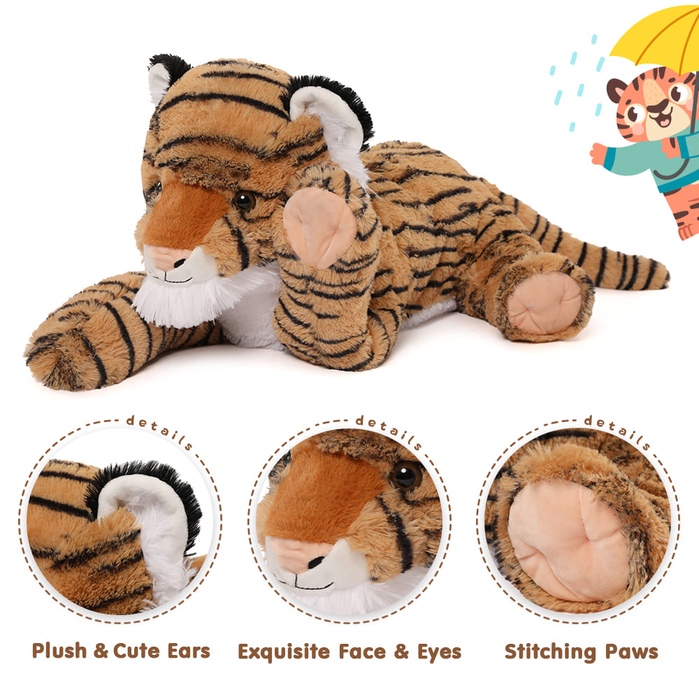 Tiger Plush Toys Jungle Stuffed Animals, 20 Inches