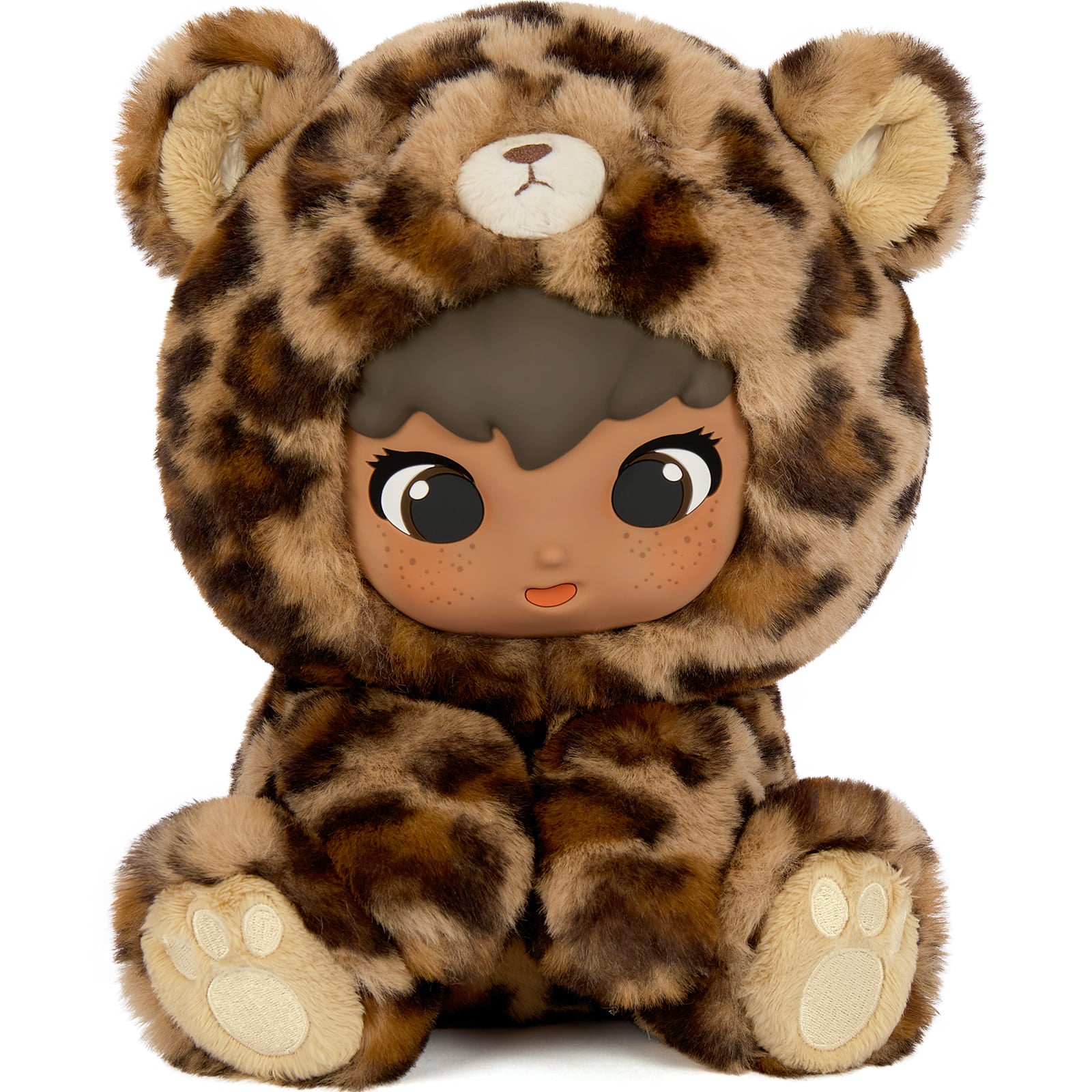 African American Doll In a Leopard Costume ( Gift Box ), 9.5 Inches