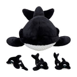 24 Inch Killer Whale Plush Toy with Three Baby Whales