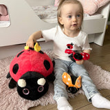 15.7 Inch Ladybug Plush Toy with Three Baby Ladybugs