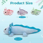 Axolotl Stuffed Animals with Babies Inside The Belly, Blue, 31.5 Inches - MorisMos Stuffed Animals