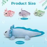 Axolotl Stuffed Animals with Babies Inside The Belly, Blue, 31.5 Inches - MorisMos Stuffed Animals