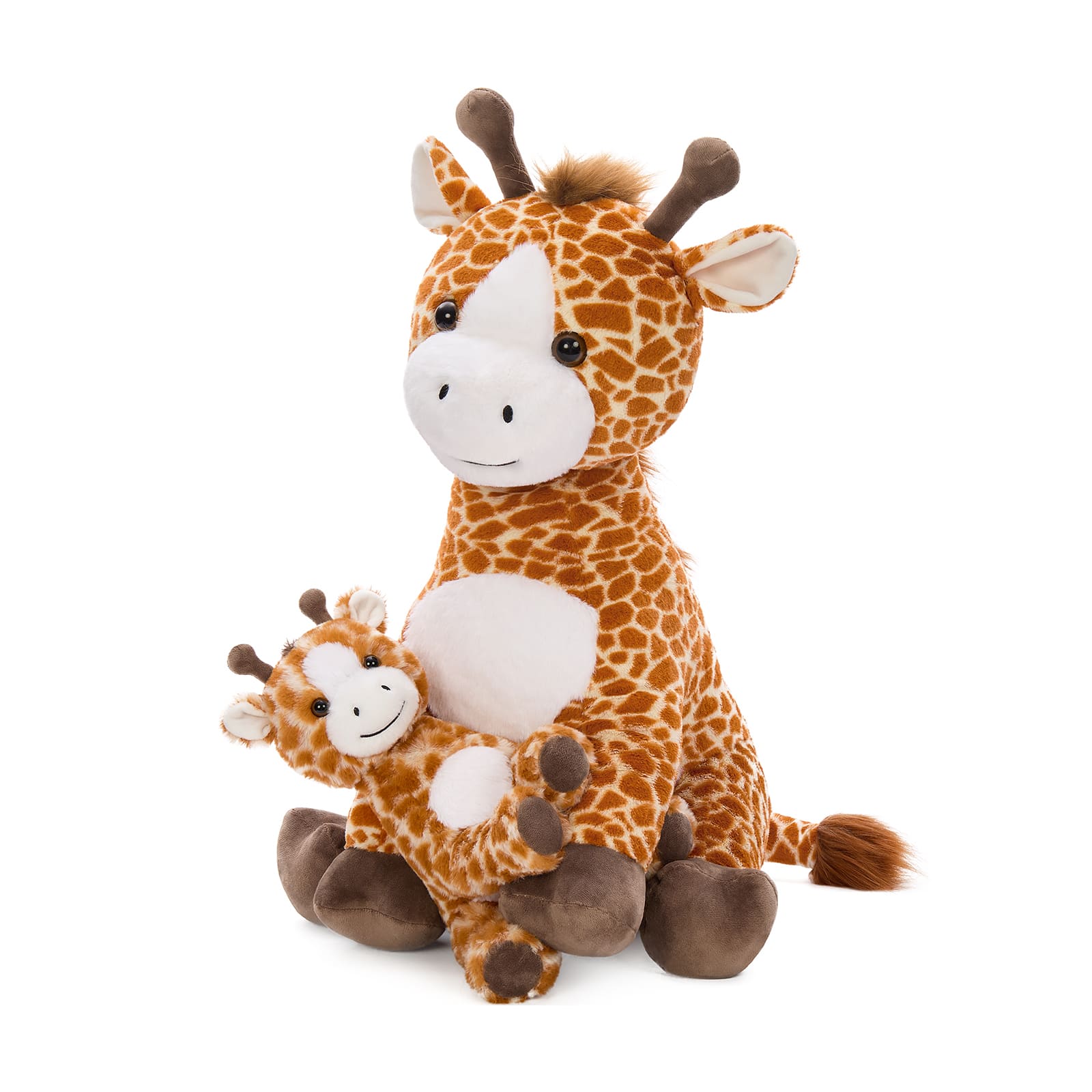 Mama & Baby Giraffe Stuffed Animal Set 25.6-Inch Plush Toys