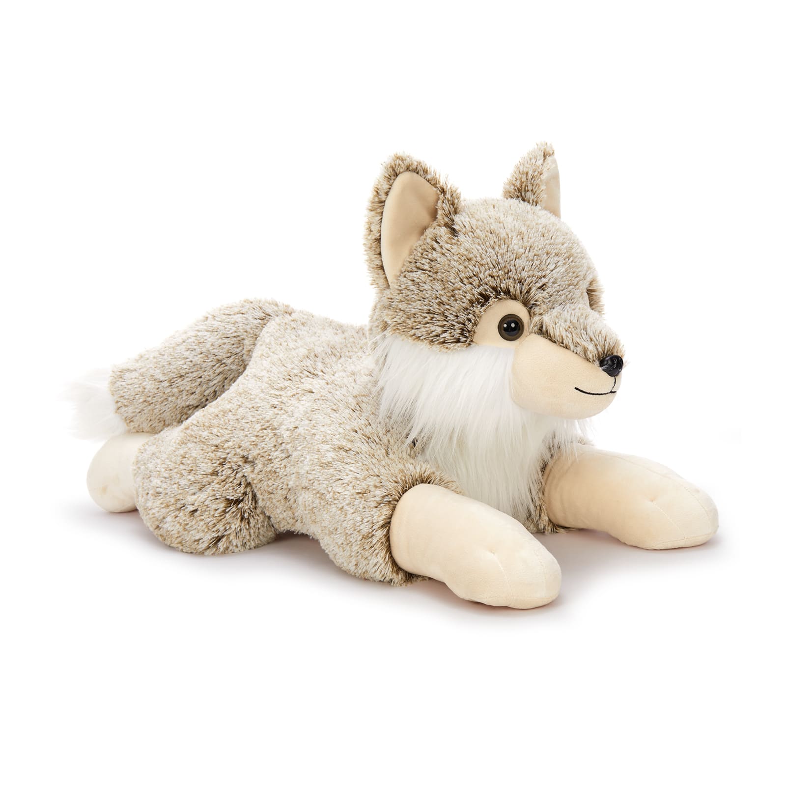 Realistic Wolf Plush Toy Woodland Stuffed Animal 30 Inch