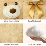 Large Light Brown Teddy Bear Plush Toy Up to 51 Inches