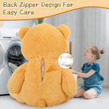 Giant Brown Teddy Bear Plush Toys - 5 Feet Teddy Bear Stuffed Animals -  150 CM Teddy Bear Plushies - Valentine's Day Gift for Girlfriend/Boyfriend - Romantic Confession/Propose Marriage Gift Ideas - Anniversary Gift for Wife/Husband - Teddy Bear Theme Baby Shower - MorisMos Stuffed Animals