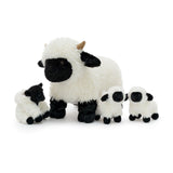 17.7 Inch Valais Blacknose Sheep Stuffed Animal with Three Babies