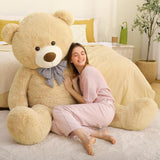 Giant 180 CM Brown Teddy Bear Plush Toys - 6 Feet Teddy Bear Stuffed Animals - Teddy Bear Plushies - Valentine's Day Gift for Girlfriend/Boyfriend - Romantic Confession/Propose Marriage Gift Ideas - Anniversary Gift for Wife/Husband - Teddy Bear Theme Baby Shower - MorisMos Stuffed Animals