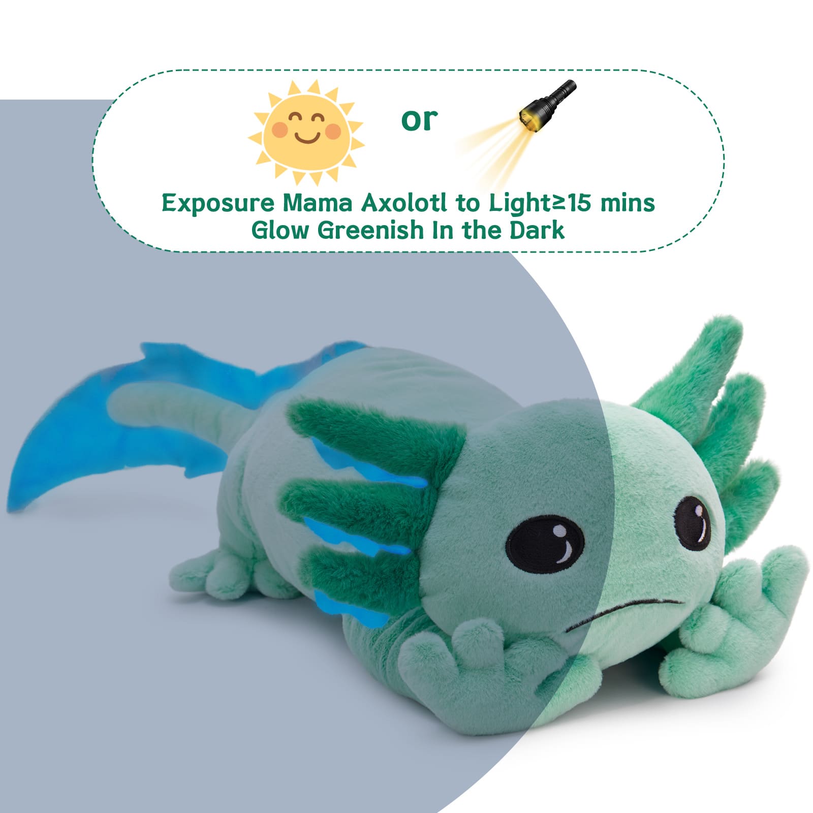 Axolotl Stuffed Animals Salamander Plush Toys, 31 Inches