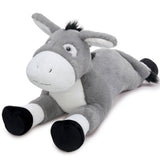 Lifelike Donkey Stuffed Animals, Grey, 43 Inches
