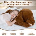 Lifelike Labrador with a Bone Plush Toy - Dog Stuffed Animals - Creative Birthday Christmas Gift Ideas - Cushion/Sofa Pillows Home Decor - Free Shipping