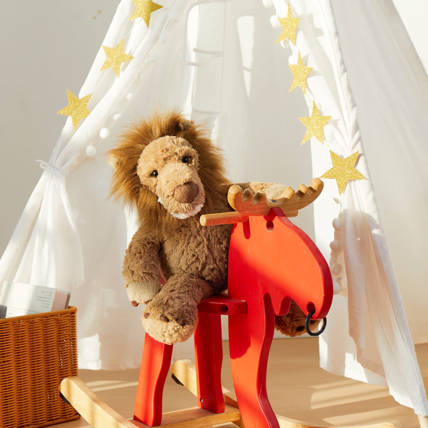 Lifelike Lion Plush Toys - Jungle Stuffed Animals - Safari Party Favors - Jungle Safari Theme Party Decor - Forest Stuffed Animals for Children