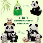 Panda Stuffed Animals with Babies Inside - Cute Panda Baby Plush Toys with Their Mom - China Travelling Souvenirs - Birthday/Christmas/Valentine's Day Gift Guide - Cute Party Favors for Children