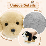 6 Pcs Dog Stuffed Animals Puppy Plush Toys, 10 Inches - Schnauzer/Husky/Bernese/Golden Retriever/Beagle/Dalmatian - MorisMos Puppy Stuffed Animals Bulk - Dog Plush Toys Collection - Free Shipping