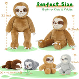 Realistic Stuffed Animals with Babies Inside - MorisMos Stuffed Animal Set - Kawaii Plush Toys for All Ages
