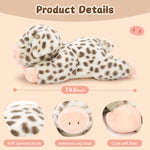 Lifelike Spotted Pig Stuffed Animals - Piglet Stuffed Animals with Their Mom - Pig Stuffed Animals with Babies in the Belly - Mommy Pig Stuffed Animal with 3 Baby plushie Piggies - Fluffy Farm Animal Toy- Squishy Piglet Stuffed Animal Gift for Kids - Ideal Gifts for Girls Boys