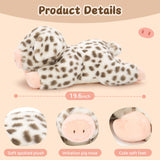 Lifelike Spotted Pig Stuffed Animals - Piglet Stuffed Animals with Their Mom - Pig Stuffed Animals with Babies in the Belly - Mommy Pig Stuffed Animal with 3 Baby plushie Piggies - Fluffy Farm Animal Toy- Squishy Piglet Stuffed Animal Gift for Kids - Ideal Gifts for Girls Boys