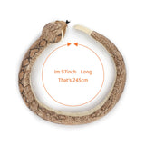Realistic Rattlesnake Plush Toy 8 Foot Giant Stuffed Snake Toy