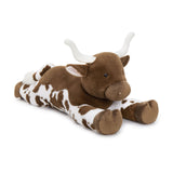 Realistic Longhorn Bull Plush Toy Cow Stuffed Animal 43 Inch