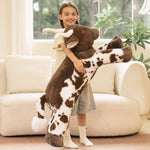 Giant Longhorn Cow Stuffed Animals - Lifelike Cow Plush Toys - Farm Stuffed Animals -  Western Travelling Gift Souvenirs - Birthday Christmas Present for Girls Boys - Free Shipping Now
