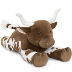 Giant Longhorn Cow Stuffed Animals - Lifelike Cow Plush Toys - Farm Stuffed Animals -  Western Travelling Gift Souvenirs - Birthday Christmas Present for Girls Boys - Free Shipping Now