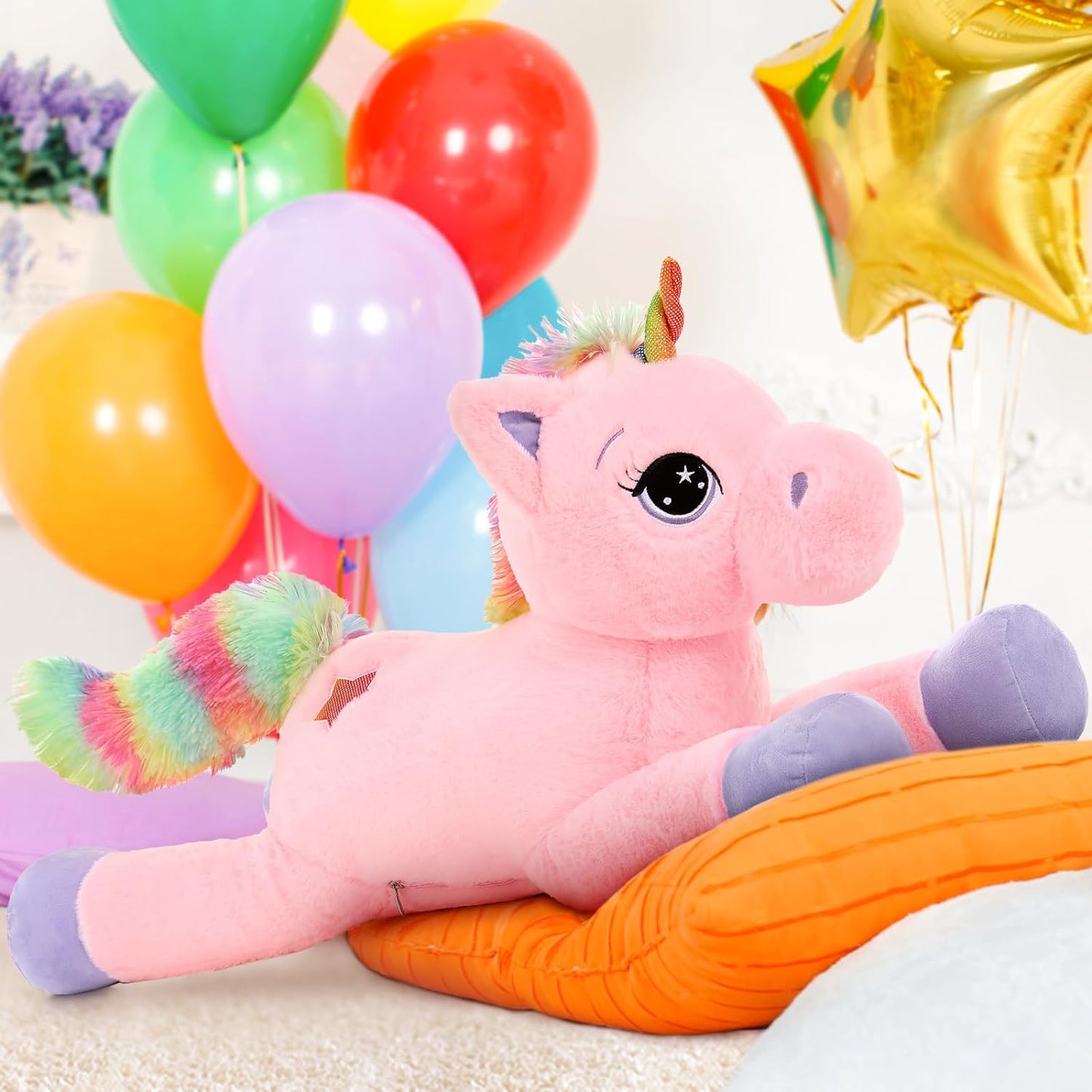 Magical Unicorn Plush Toy, 32 Inches