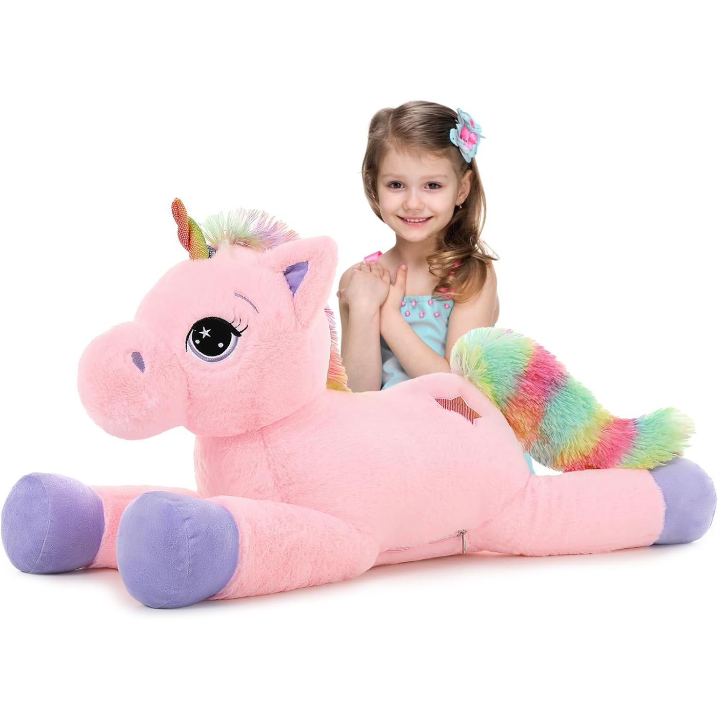 Magical Unicorn Plush Toy, 32 Inches