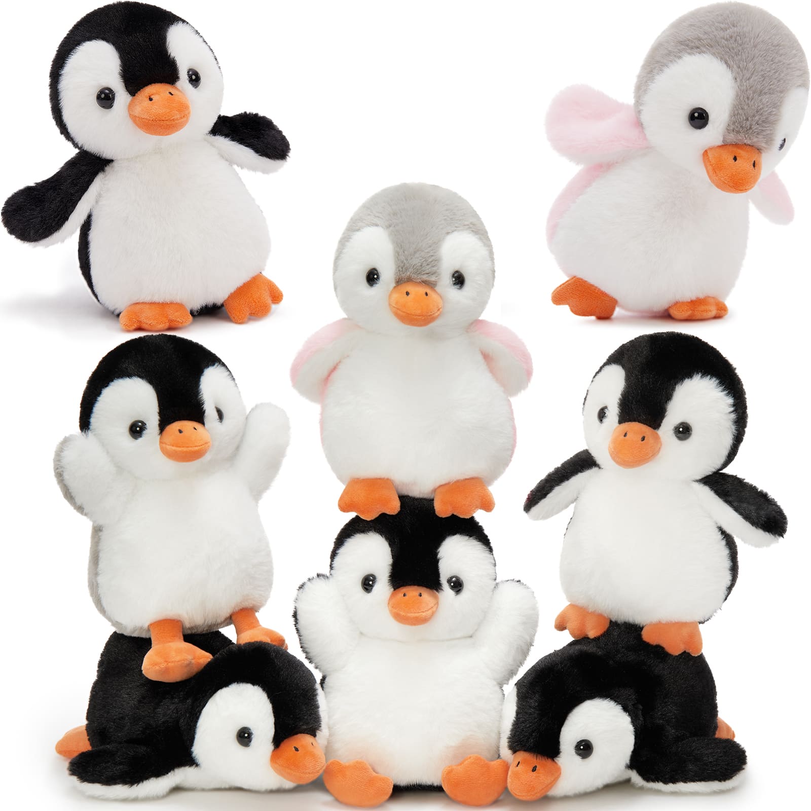 Mini Penguin Stuffed Animals Cute Penguin Babies, 8 Inches