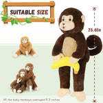 Monkey Stuffed Animals Simian Plush Toys, 25.6 Inches